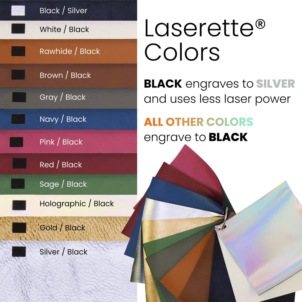 Laserette™ Snap Valet Tray — Engravable Leatherette Catchall