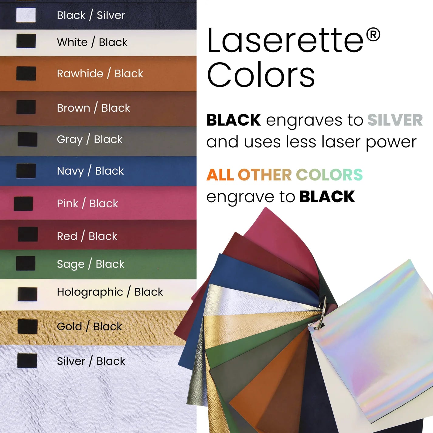 Laserette™ Snap Valet Tray — Engravable Leatherette Catchall