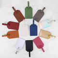 Custom Engraved Leatherette Luggage Tag with Privacy Flap