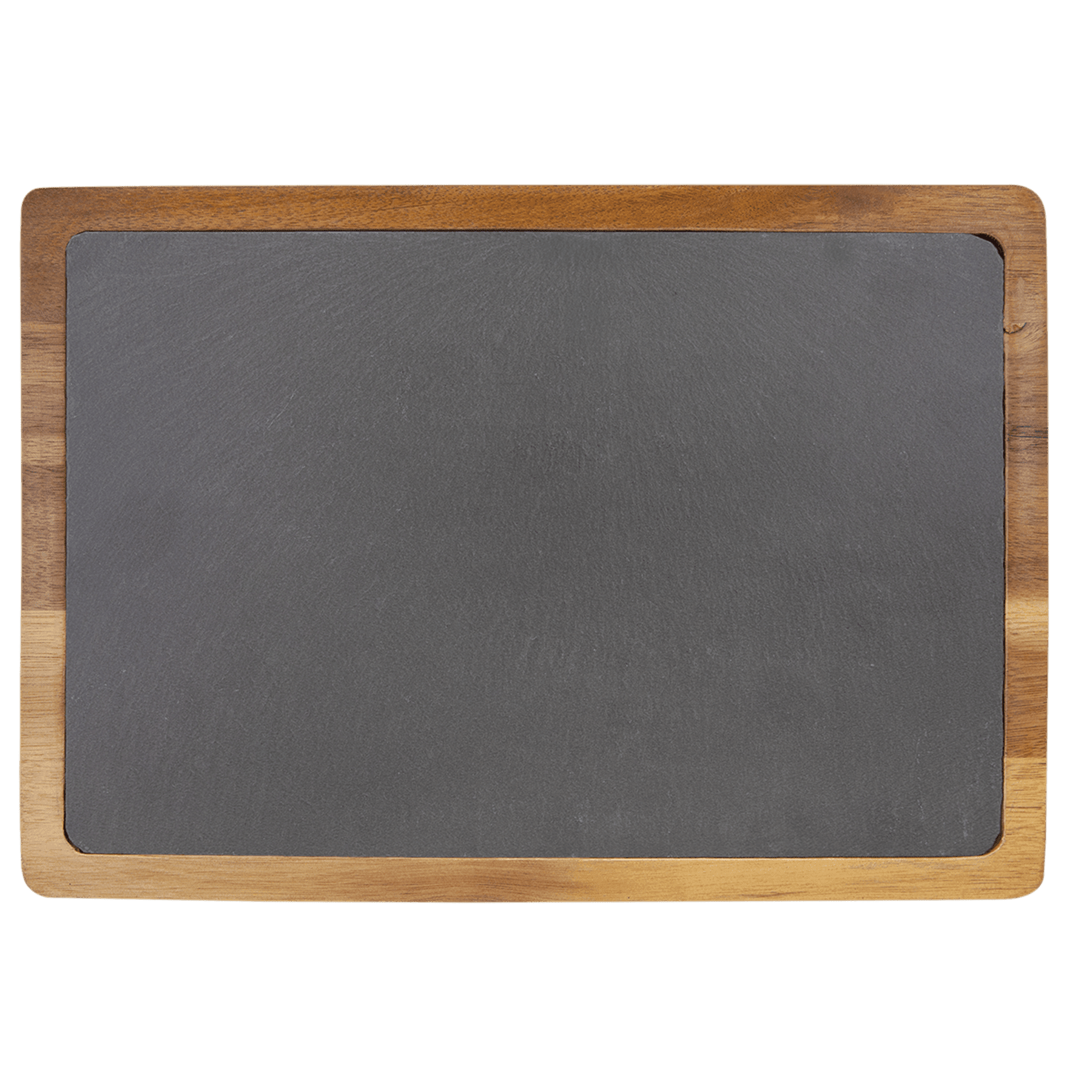 Custom Engraved Acacia Wood & Slate Cutting Board
