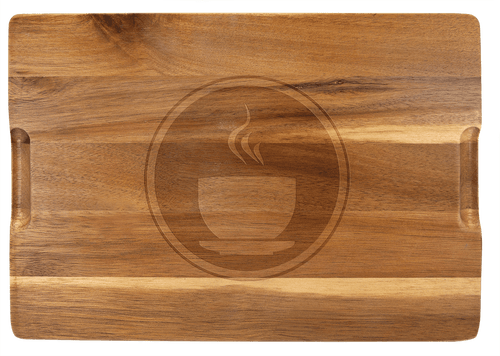 Custom Engraved Acacia Wood & Slate Cutting Board
