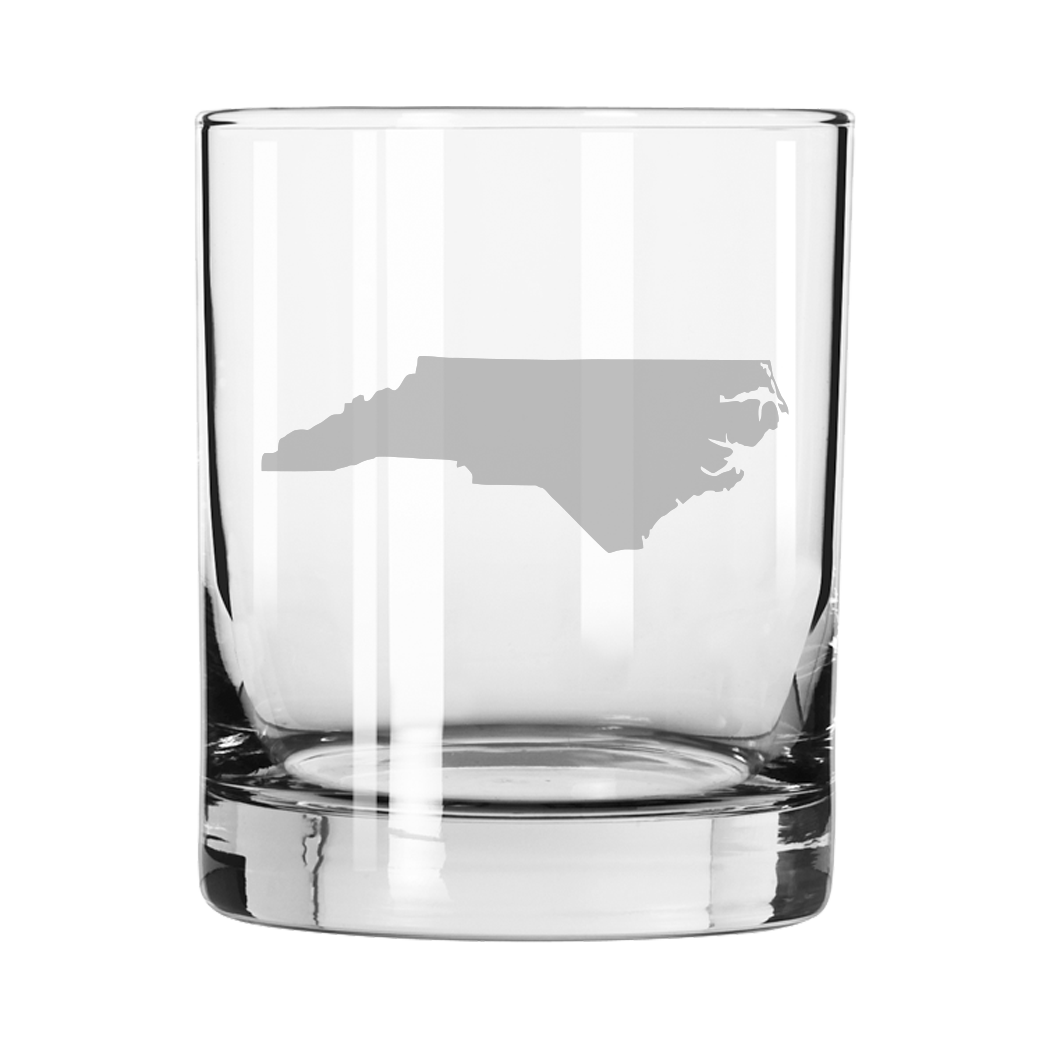 "State of North Carolina" Whiskey Glass